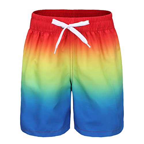 Badeshorts Jungen Badehose Schnell Trocknende Boardshorts Hawaii Sommer Boardshorts Kinder 122 128/7-8 Jahre von Aisyee