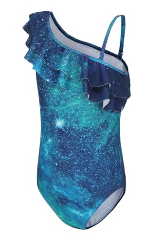 Mädchen Badeanzug Kinder Einteiliger Bademode Mädchen Rüschen Schwimmanzug Badeanzug für Mädchen 122 128/7-8 Jahre von Aisyee