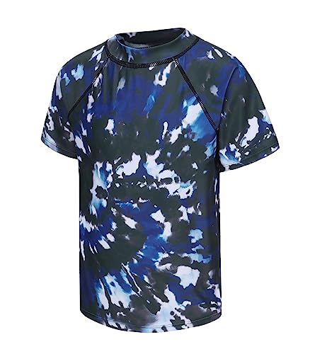 Schwimmshirt Kinder Einteiler Kurzarm Jungen Badeshirt Top Kinder Jungen Badeanzug UV-Shutz 146 152/11-12 Jahre von Aisyee