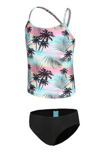 Tankini Mädchen Badeanzug Kinder Zweiteilig Schwimmanzug Mädchen Bademode 110 116/5-6 Jahre von Aisyee