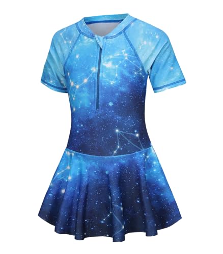 UV Badeanzug Mädchen Kinder Einteiler Bademode Mädchen Badekleid 152 158/13-14 Jahre von Aisyee