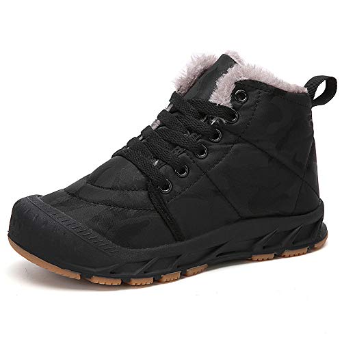 Aitaobao Schneestiefel Mädchen Jungen Warm Gefüttert Winterstiefel Kinder Leichte Wasserdicht rutschfest Winterschuhe Gr.28-38 von Aitaobao