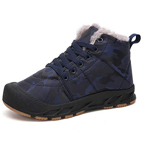 Aitaobao Schneestiefel Mädchen Jungen Warm Gefüttert Winterstiefel Kinder Leichte Wasserdicht rutschfest Winterschuhe Gr.28-38 von Aitaobao