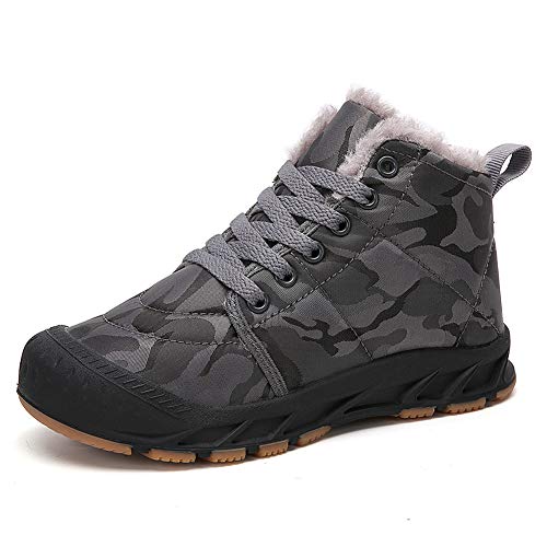 Aitaobao Schneestiefel Mädchen Jungen Warm Gefüttert Winterstiefel Kinder Leichte Wasserdicht rutschfest Winterschuhe Gr.28-38 von Aitaobao