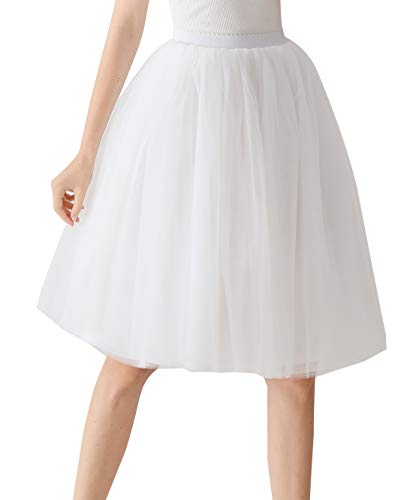 Aivtalk Damen Kurz Retro Rock Hohe Taille Tutu Rock Tüllrock Retro Ballett Blase Petticoat 50er Tutu Unterrock Tütü Crinoline Minirock Reifrock Unterrock Kleid Tüll Underskirt in Weiß Aivtalk Damen Kurz Retro Rock Hohe Taille Tutu Rock Tüllrock Retro Ballett Blase Petticoat 50er Tutu Unterrock Tütü Crinoline Minirock Reifrock Unterrock Kleid Tüll Underskirt in Weiß von Aivtalk