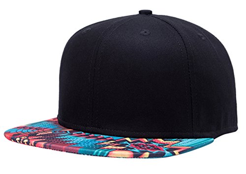 Aivtalk Hip-Hop Baseball Cap Kappe Mütze Unisex Snapback Verstellbare Baseballcap Original Flache Baseballmütze von Aivtalk