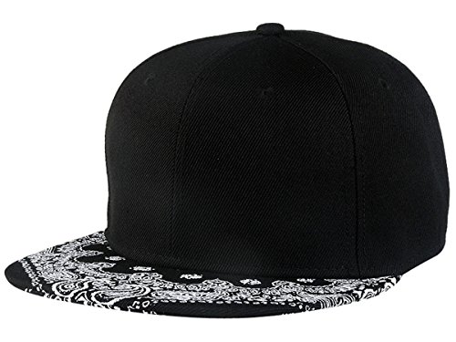 Aivtalk Original Basecap Hip-Hop Cap Kappe Unisex Snapback Verstellbare Baseballcap Schirmmütze - Schwarz von Aivtalk