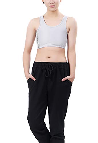 Aivtalk Trans Lesbian Tomboy Tank Top 3 Reihen Buckle Brust Binder Brust Wrap von Aivtalk