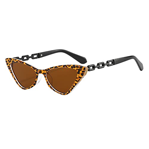 Aiweijia Sonnenbrille Damen Cat Eye Sonnenbrille Oval UV400 Schutz Retro Sonnenbrillefür Damen Herren von Aiweijia