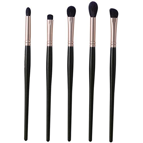 Aiwjeakh 5-Teiliges Hochwertiges Make-Up-Pinsel-Set Aus Ziegenwolle Lidschatten-Concealer Matte Brush Professional Shadow Kit Multifunktional von Aiwjeakh