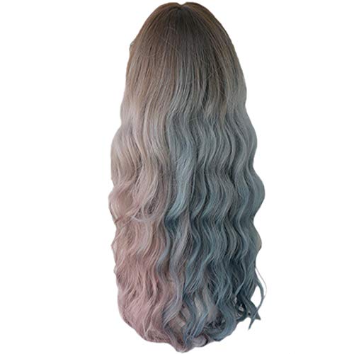 Aiwjeakh Tiefe Welle Langes Haar für Frauen Farbiges HitzebestäNdiges Haar PerüCken mit Aiwjeakh Tiefe Welle Langes Haar für Frauen Farbiges HitzebestäNdiges Haar PerüCken mit von Aiwjeakh