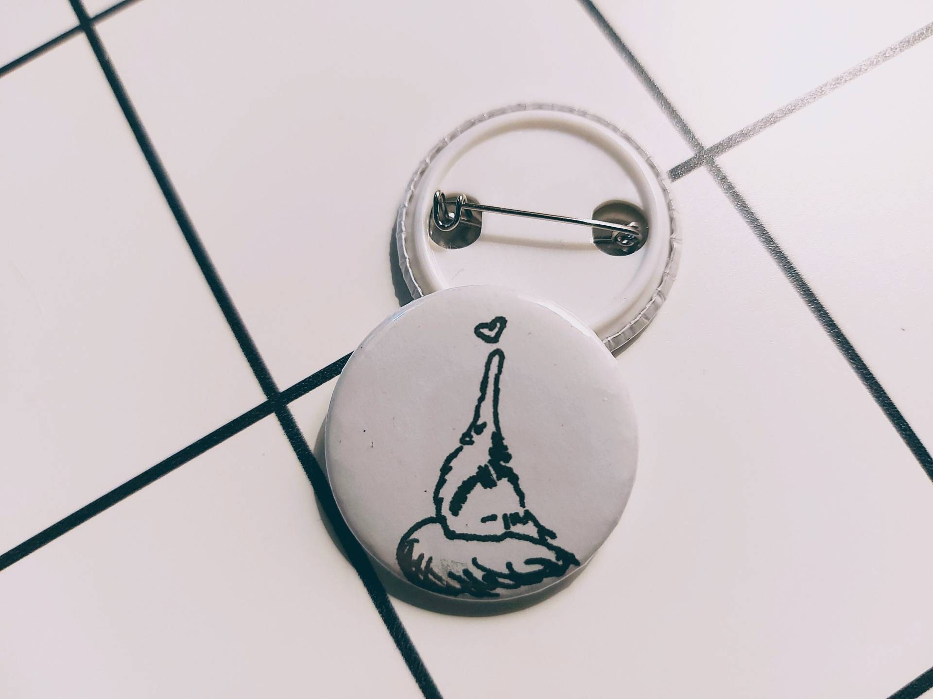 Ameisenbär - Pin Anstecker Button von AiwsArt