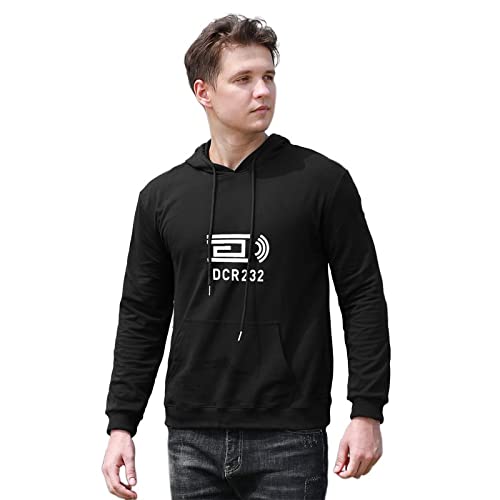 Men's Adam Beyer Drumcode Radio Printed Pullover Hoodies Long Sleeve Hooded Sweatshirt Black XXL von Aiya