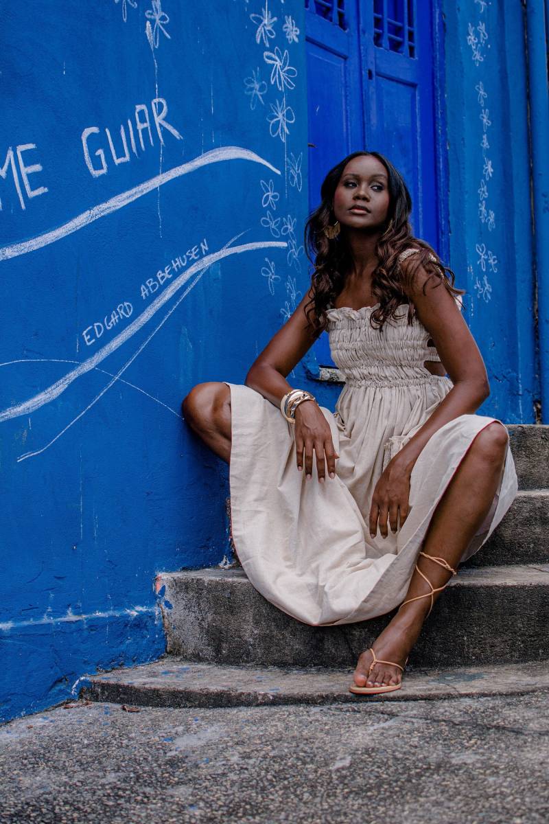 Schönes Maxikleid Mit Taschen - Vestido Caraiva von AiyeResortwear