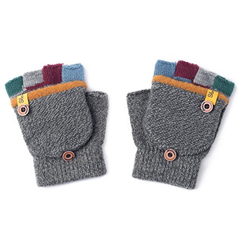 Herbst und Winter Baby Warme Handschuhe Kind Gestrickte Fäustlinge,3-6 Jahre alt von Aiyomimo