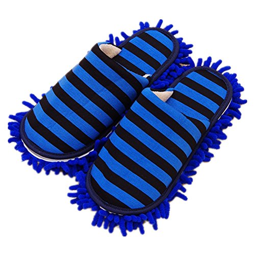Aiyomimo Multifunktions Putz-Hausschuhe mit Reinigender Bodenreinigung Slippers Shoe Cover Mikrofaser-Sohle Wischmopp-Hausschuhe für Bodenreinigung von Aiyomimo