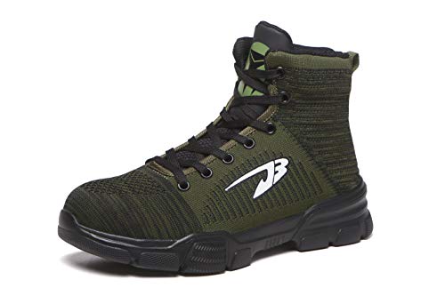 Aizeroth-UK Herren Arbeitsschuhe Leicht Atmungsaktiv Anti-Smash Puncture-Proof Zwischensohle S3 Sicherheitsschuhe mit Stahlkappe Berufsschuhe Handwerk Schuhe Turnschuhe Wanderhalbschuhe Stiefel von Aizeroth-UK