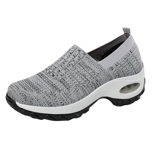 Aizuoni Barfuss Schuhe Damen, Orthopädische Schuhe Damen, Damen-Laufschuhe, Krankenschwester Schuhe, Atmungsaktive Freizeit-Sneaker Für Damen, Slip-on-Wanderschuhe Für Damen, Damenschuhe Zum Laufen von Aizuoni