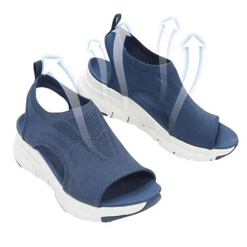 Aizuoni Bequeme Orthopädische Damen-Sandalen, Waschbarer Slingback Für Den Sommer | Orthopädische Slide-Sportsandalen Frauen, Bequeme Sport-Stricksandalen, Modische Damenschuhe Aus Mesh Mit Weicher Aizuoni Bequeme Orthopädische Damen-Sandalen, Waschbarer Slingback Für Den Sommer | Orthopädische Slide-Sportsandalen Frauen, Bequeme Sport-Stricksandalen, Modische Damenschuhe Aus Mesh Mit Weicher von Aizuoni