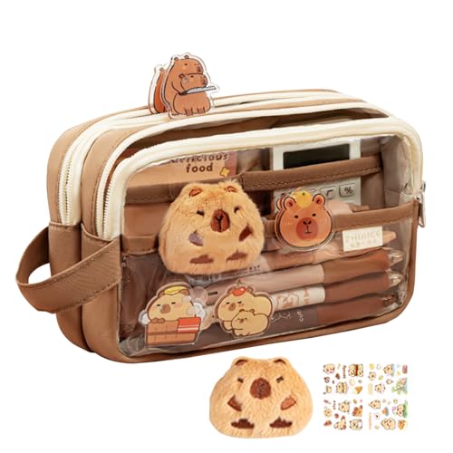 Aizuoni Niedliches Federmäppchen, Ästhetische Transparente Stiftetasche Mit Großem Fassungsvermögen, Organizer Für Radiergummi Lineale Schreibmaterialien Zeichenbedarf Kinder Mädchen Aizuoni Niedliches Federmäppchen, Ästhetische Transparente Stiftetasche Mit Großem Fassungsvermögen, Organizer Für Radiergummi Lineale Schreibmaterialien Zeichenbedarf Kinder Mädchen von Aizuoni