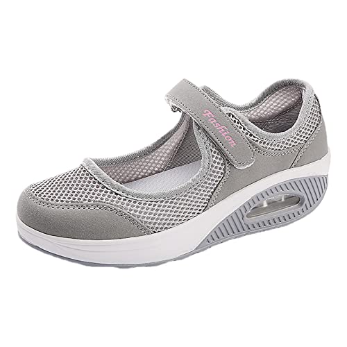 Aizuoni Orthopädische Wanderschuhe Slip-On-Mesh-Sneaker für Damen | Orthopädische Schuhe für Dating, Shopping, Camping von Aizuoni