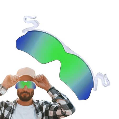 Aizuoni Polarisierte Clip-Sonnenbrillen,Clip-on-Sonnenbrillen - Polarisierte Sport-Sonnenbrille zum Aufstecken | UV400-Schutz-Sonnenbrille, blendfreie Golfbrille zur Reduzierung der Blendung durch von Aizuoni