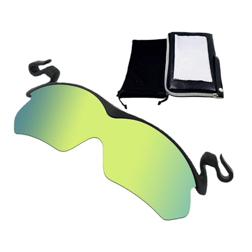 Aizuoni Sonnenbrille Zum Aufstecken, Sonnenbrillen Aufsatz Brille， Polarisierte Clip-On-Sonnenbrillen Für Herren, UV-blockierende Polarisierte Sonnenbrille, Aufsteckbare Sport-Sonnenbrille Für Hut von Aizuoni