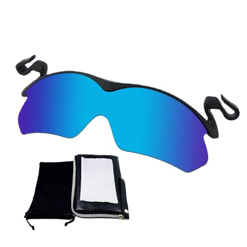 Aizuoni Sonnenbrille Zum Aufstecken, Sonnenbrillen Aufsatz Brille， Polarisierte Clip-On-Sonnenbrillen Für Herren, UV-blockierende Polarisierte Sonnenbrille, Aufsteckbare Sport-Sonnenbrille Für Hut von Aizuoni