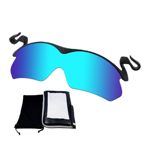 Aizuoni Sonnenbrille Zum Aufstecken, Sonnenbrillen Aufsatz Brille， Polarisierte Clip-On-Sonnenbrillen Für Herren, UV-blockierende Polarisierte Sonnenbrille, Aufsteckbare Sport-Sonnenbrille Für Hut von Aizuoni