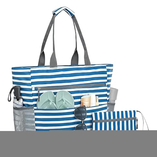Aizuoni Strandtasche,Einkaufstasche wasserfeste Picknicktasche | Sanddichter faltbarer Organizer für Sonnenbrillen, Wasserflaschen, Boote, Frauen, Reisen, Schwimmbad und Urlaub Aizuoni Strandtasche,Einkaufstasche wasserfeste Picknicktasche | Sanddichter faltbarer Organizer für Sonnenbrillen, Wasserflaschen, Boote, Frauen, Reisen, Schwimmbad und Urlaub von Aizuoni