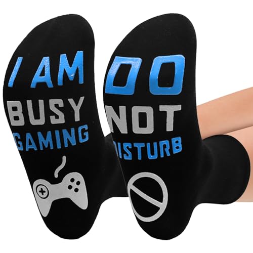 „Bitte nicht stören“-Socken für Damen,Funky Dress Crew Socken | Unisex, saugfähige, gemütliche, rutschfeste, lustige, langlebige gedruckte Buchstaben „Do Not Disturb“-Socken für Männer und Aizuoni von Aizuoni