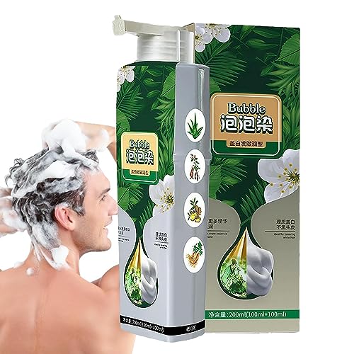 Blasenfarbe | Haushalt Hello Bubble Haarfärbemittel,Instant Plant Essence Bubble Haarfärbe-Shampoo für Männer und Frauen für Reisen, Outdoor Aizuoni von Aizuoni