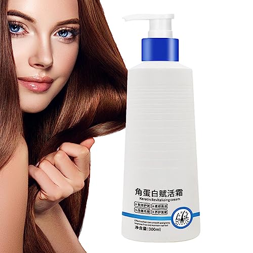 Glatter Conditioner Tiefenpflegender Conditioner für Mädchen - Haarspülung zur Reparatur, Revitalisierung, Pflege und Verbesserung von Frizz bei trockenem, dünnem und lockigem Haar von Aizuoni