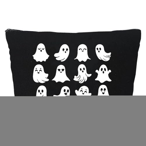 Halloween Schminktasche - Halloween Geisterdruck Kosmetikbeutel | Canvas Organizer Niedlich Für Schule Alltag Reisen Camping Organisation Halloween Schminktasche - Halloween Geisterdruck Kosmetikbeutel | Canvas Organizer Niedlich Für Schule Alltag Reisen Camping Organisation von Aizuoni