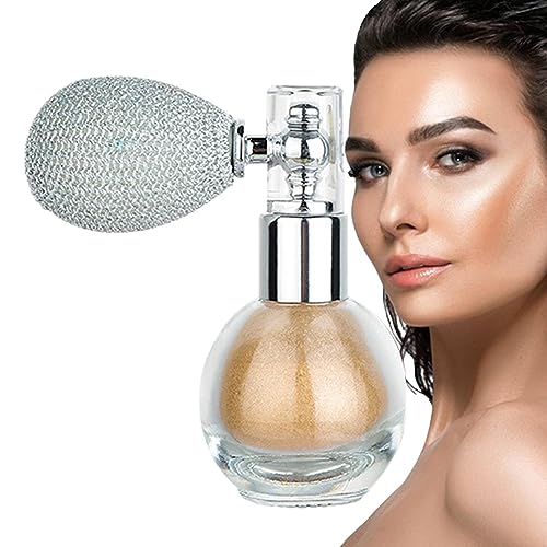 Körperschimmerspray,Feuchtigkeitsspendendes und langanhaltendes Glitzerspray | Langlebiger Make-up-Highlighter für Damen für Zuhause, Dating, Reisen, Arbeiten, Treffen, Einkaufen Aizuoni von Aizuoni