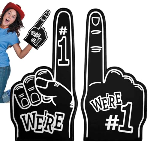 Schaumstofffinger Für Den Sport,Cheerleading Große Schaumstoffhand Nummer 1 Für Sportfans | Schaumstoff-Finger Schaumstoff-Fan-Finger Cheerleading Für Sportfan-Zubehör Jubeln Große Hand Jubeln von Aizuoni