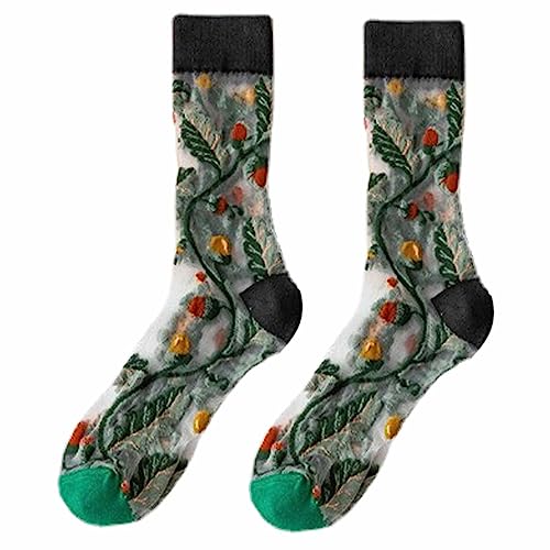 Sommersocken für Damen,3D-Belüftungs-Söckchen Damen-Vintage-Stil, sommerliche, atmungsaktive Belüftung für Damen und Mädchen von Aizuoni