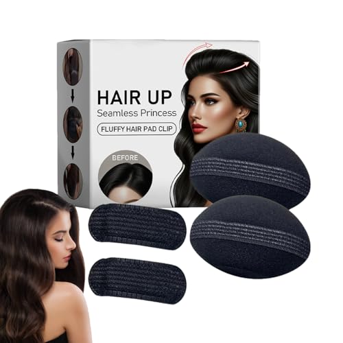 Volume Haarbasen, Haarbeule -Clip für Volumen - 4x Haarvolumen Zunahme Clip,4 Pack unsichtbare Bun Pad -Werkzeugzubehör für lange Frauen Lady Hochzeiten jeden Tag Gebrauch Volume Haarbasen, Haarbeule -Clip für Volumen - 4x Haarvolumen Zunahme Clip,4 Pack unsichtbare Bun Pad -Werkzeugzubehör für lange Frauen Lady Hochzeiten jeden Tag Gebrauch von Aizuoni