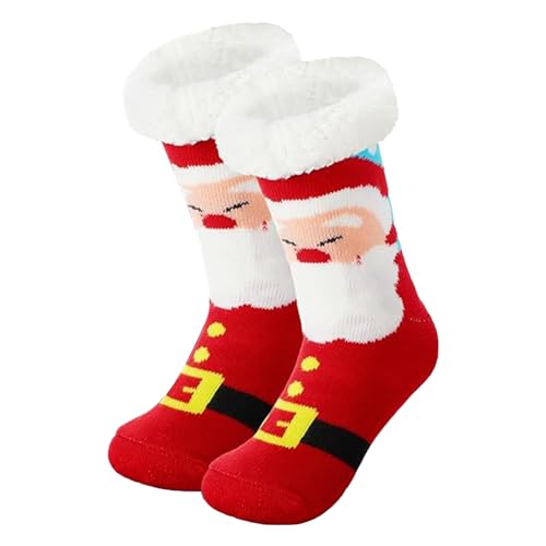 Winter-Baumwollsocken - Weihnachts-Wintersocken | Crew-Socken für kaltes Wetter, Vintage-Muster, Socken für Damen, Herren, Kinder, Jungen, Mädchen, Geschenk Aizuoni von Aizuoni