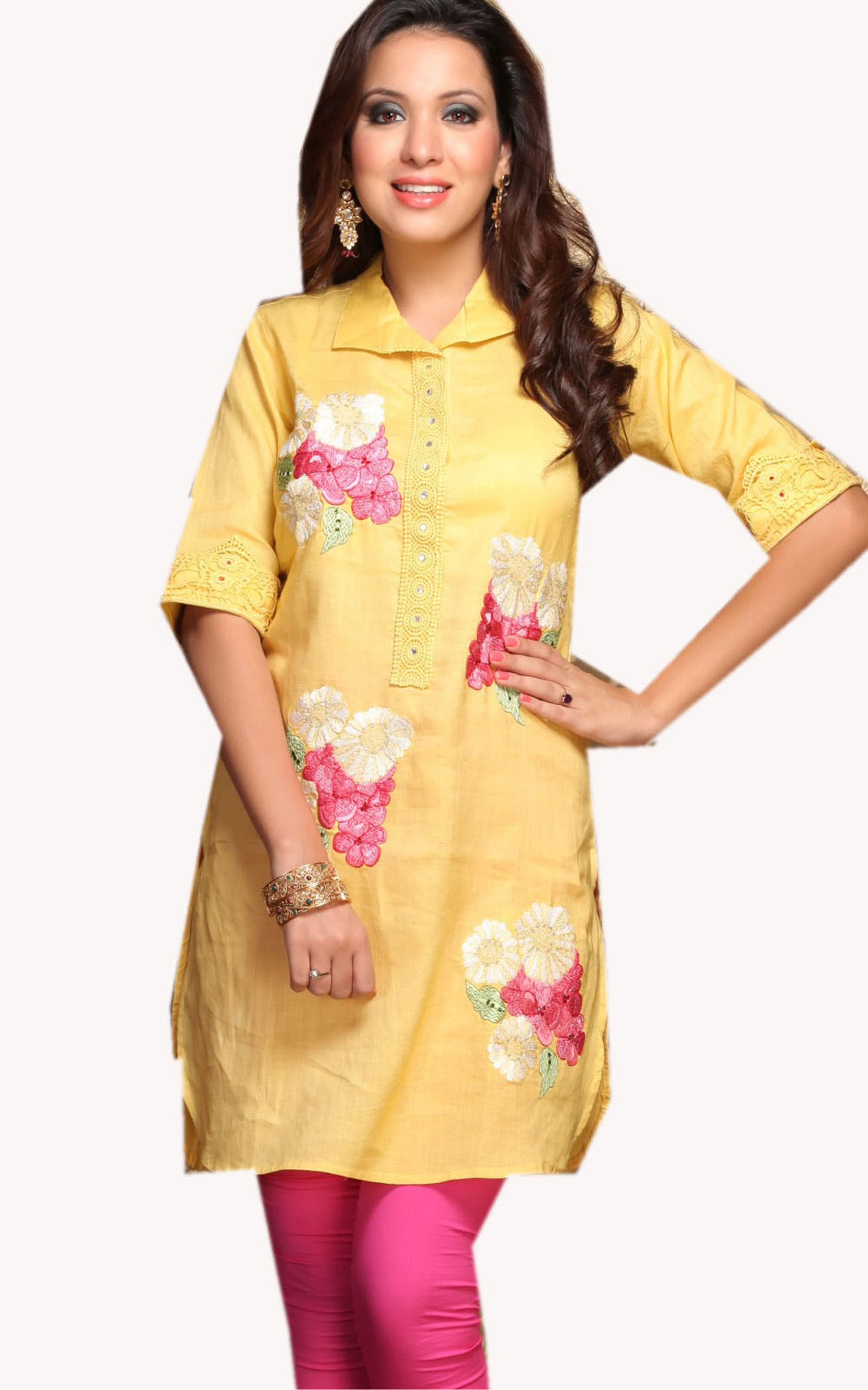 Neues Design Weiche Baumwoll Tops, Langarmshirts, Frauen Lässige Lockere Bluse, Tunika/Besticktes Top Plus Size Tops von Ajaijayastyle