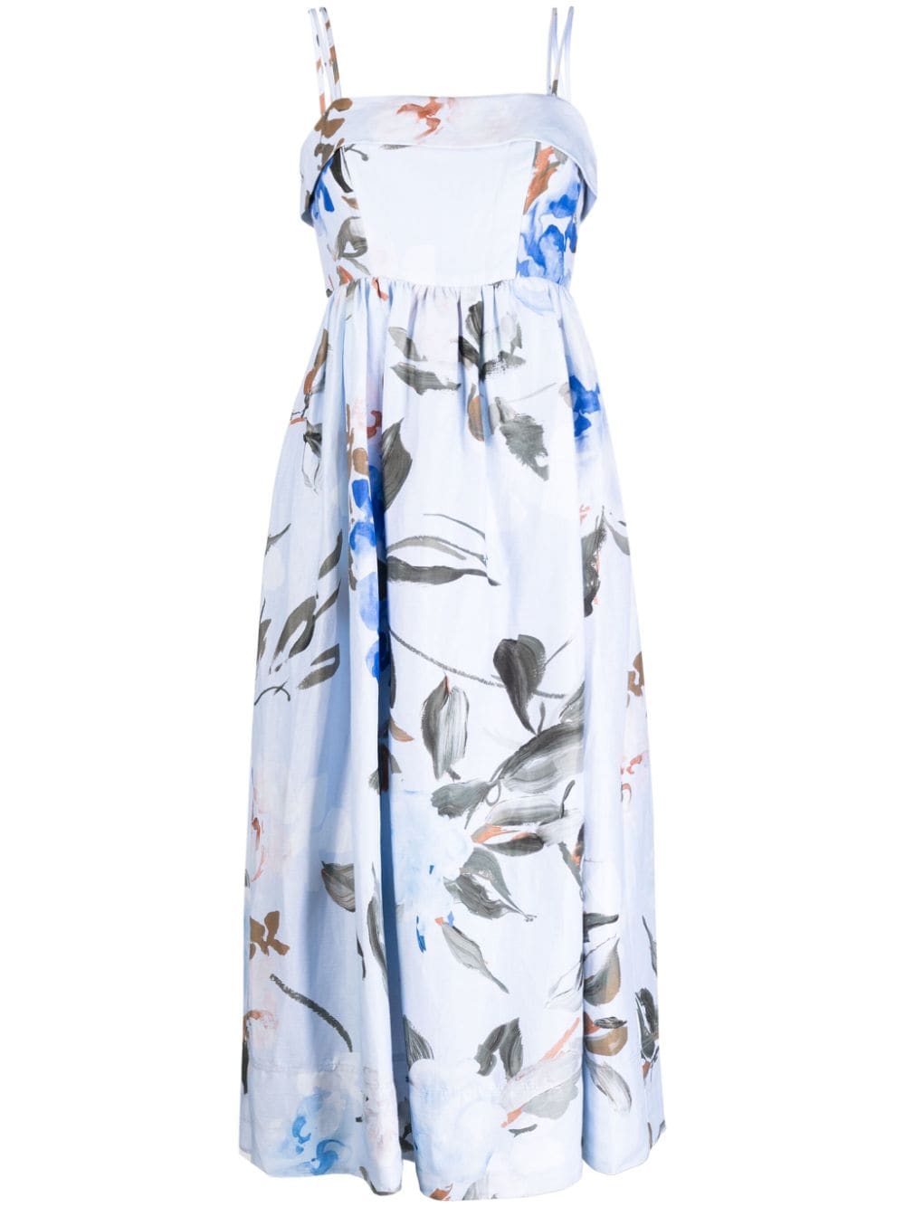 Aje Untamed Midikleid mit Blumen-Print - Blau von Aje