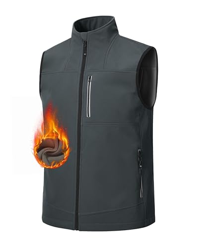 AjezMax Herren Fleeceweste Stehkragen Winter Westen Casual Winterweste für Männer Warm Ärmellos Fleecejacke Leicht Weste mit Taschen und Reißverschluss AjezMax Herren Fleeceweste Stehkragen Winter Westen Casual Winterweste für Männer Warm Ärmellos Fleecejacke Leicht Weste mit Taschen und Reißverschluss von AjezMax