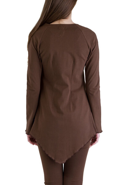 Ajna Langarmshirt / Jacke Loona brown von Ajna