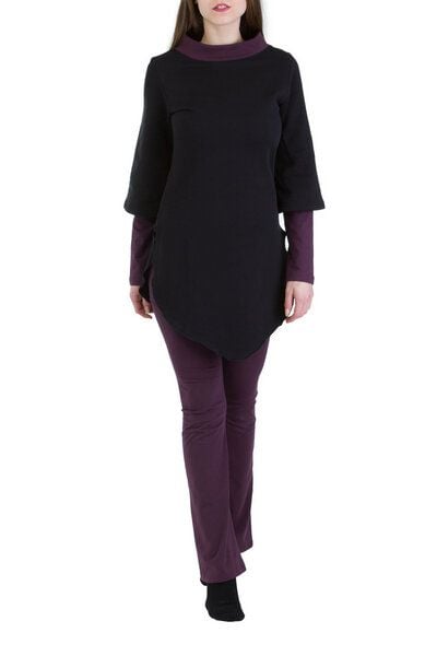 Ajna Pullover Kayley schwarz-violett von Ajna