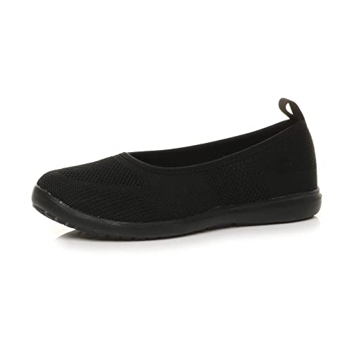 Ajvani Damen Flach Leicht Sportschuhe Gedächtnisschaum Gemütlich Ballerinas Turnschuhe Slipper Größe 6 39 von Ajvani