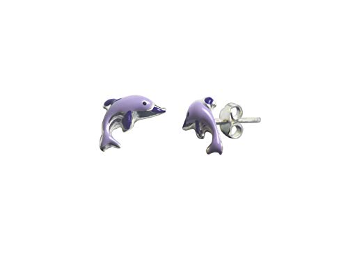 Aka Gioielli® - Kinder-Ohrstecker aus 925 Sterling Silber Delphin Ohrringe Mädchen von AKA Gioielli