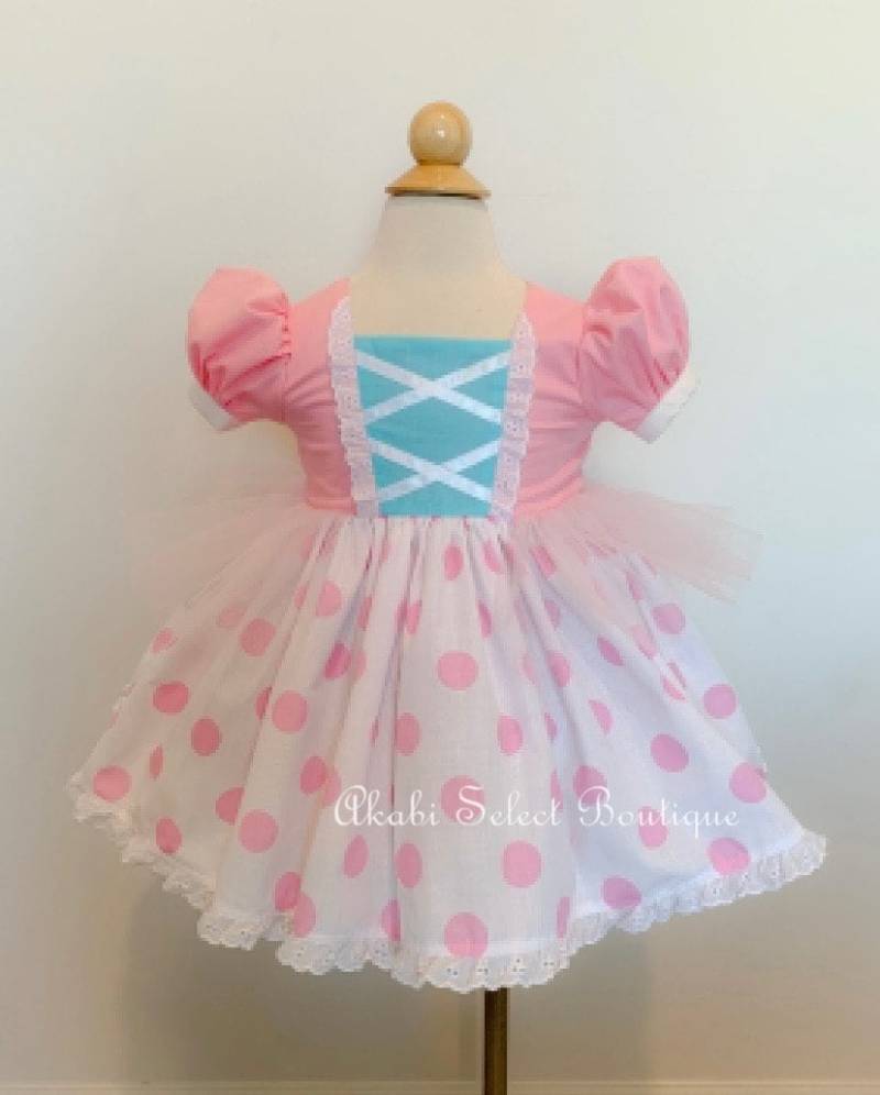 Custom Made To Order Toy Story Little Bo Peep Inspiriert Kleid Sz 12 M Bis 10Y Ohne Mütze Hut Nur Kleid von AkabiSelectboutique