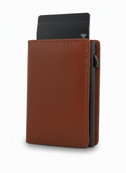 Akaroa Kartenetui Slim Wallet PELLE – Popup Cardholder mit Kartenauswurf von Akaroa