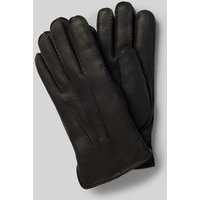 Akaroa Lederhandschuhe aus Schafsleder mit verstellbarem Verschluss in Black, Größe XXL von Akaroa