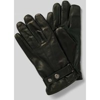 Akaroa Lederhandschuhe aus Schafsleder mit verstellbarem Verschluss in Dunkelgruen, Größe L von Akaroa